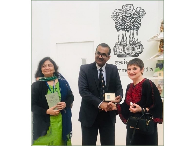 India Pavilion at London Book Fair 2019 with special focus on 150th birth anniversary of Mahatma Gandhi inaugurated by Sh Vikram Sahay Joint Secretary Ministry of IampB and Director General Publications Division at the London Olympia The pavilion was well received by the international visitorsnbspDate 12032019Place Londonnbsp