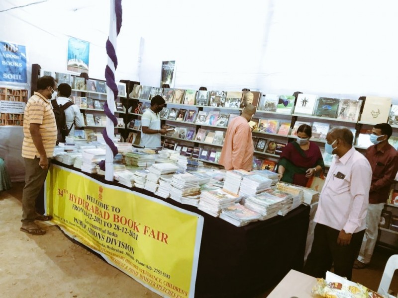 Publications Division participated in the34th Hyderabad Book Fair being held from December 1828 2021